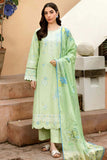 3 Piece Unstitched Heavy Embroidered Lawn Suit with Printed Lawn Dupatta ZS2630