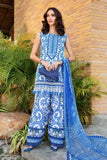 3 Piece Unstitched Embroidered Lawn Suit with Printed Lawn Dupatta MB462