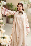 3 Piece Unstitched Heavy Embroidered Lawn Suit with Printed Cotton Net Dupatta QL2660