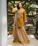 3 Piece Unstitched Heavy Embroidered Lawn Suit with Printed Silk Dupatta SP513