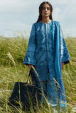 3 Piece Unstitched Heavy Embroidered Pure Lawn Suit with Fine Printed Lawn Dupatta ZS2555