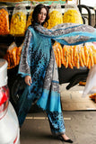 3 Piece Unstitched Embroidered Khaddar Suit with Printed Khaddar Dupatta CC-82P
