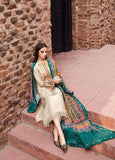3 Piece Unstitched Heavy Embroidered Dhanak Suit with Printed Woolen Shawl RM-670