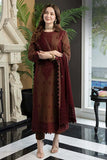 3 Piece Unstitched Heavy Embroidered Dhanak Suit with Heavy Embroidered Dhanak Wool Shawl AJ56